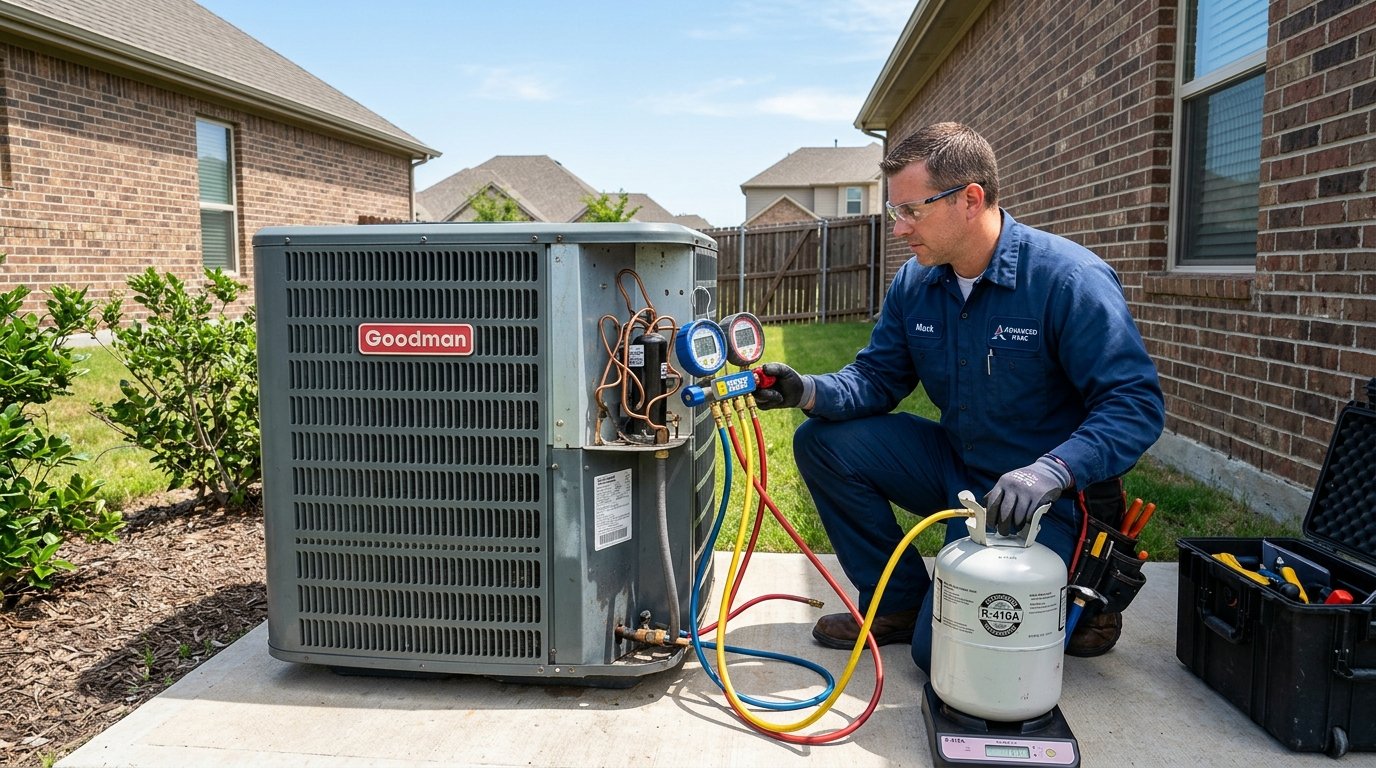 AC Gas Refill and Leak Testing